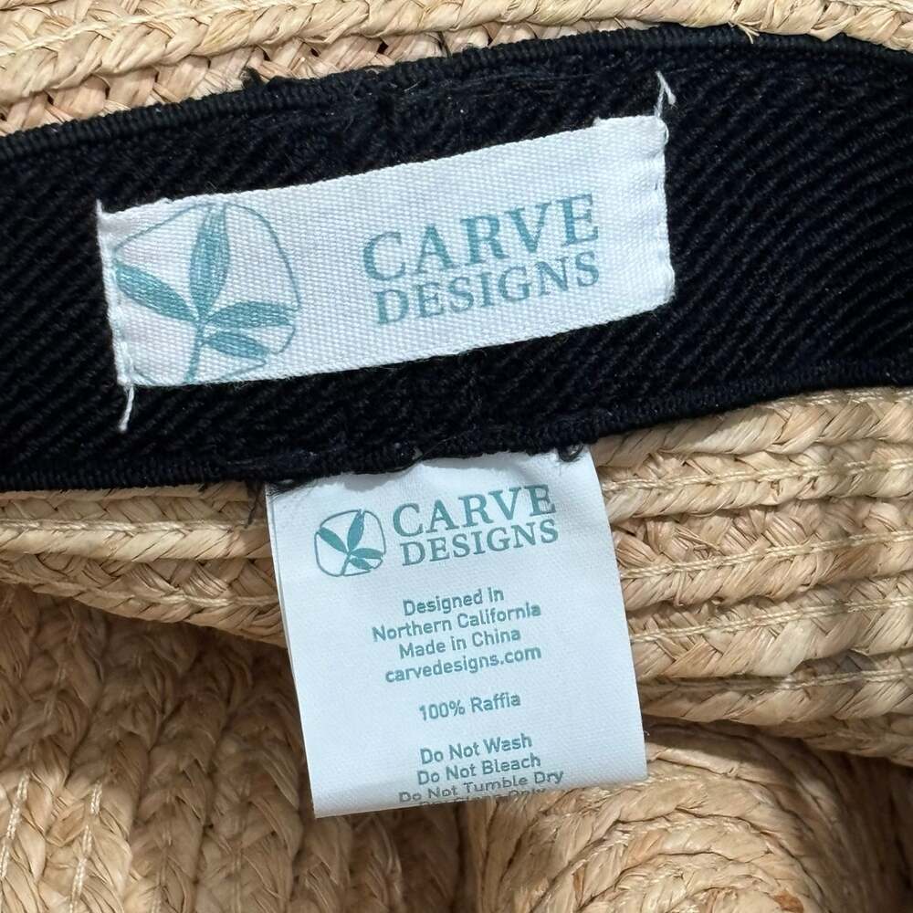 Carve Designs Floppy Raffia Hat - One Size - Picture 7 of 7